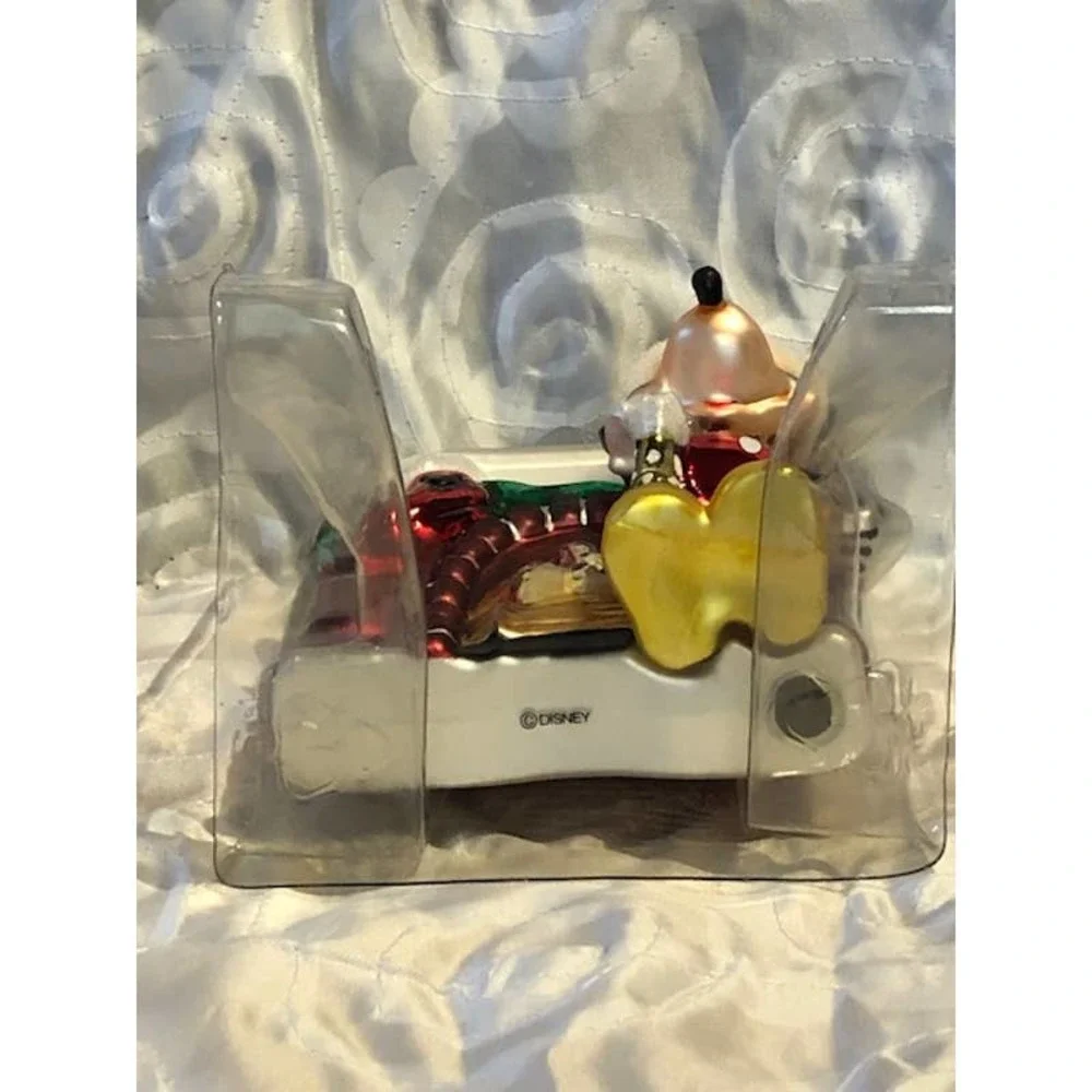 Disney A Touch of Magic Large Blown Glass Mickey Mouse‎ Christmas Ornament -IOB